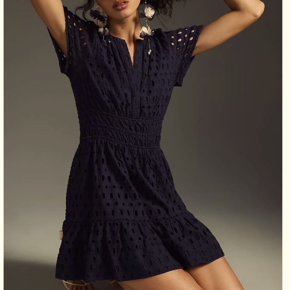 Somerset Anthropologie | Eyelet lace Black
